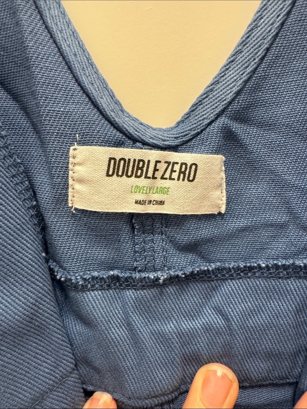 🆕Double Zero Dusty Blue Jumpsuit w Cinched Waist. Lovely Large. NWOT!🔥 - Picture 2 of 4